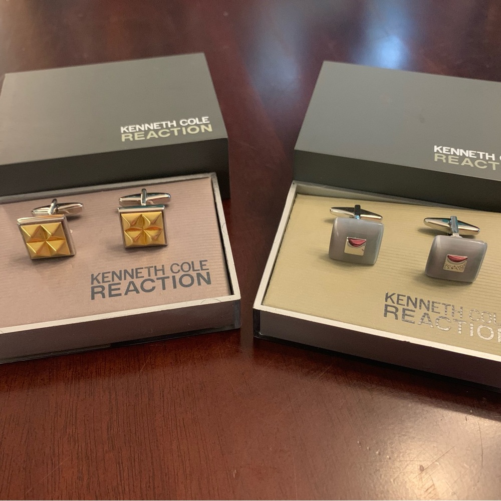 Pair of Kenneth Cole Reaction cuff links.
